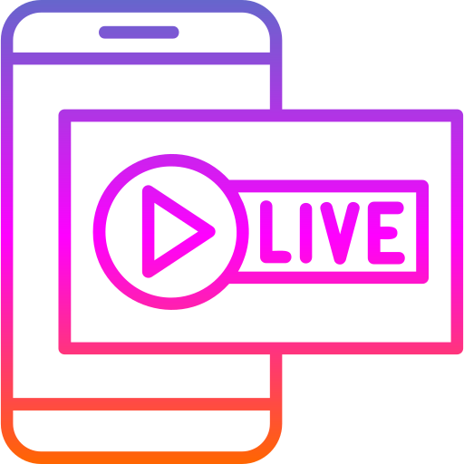 Live channel Generic gradient outline icon