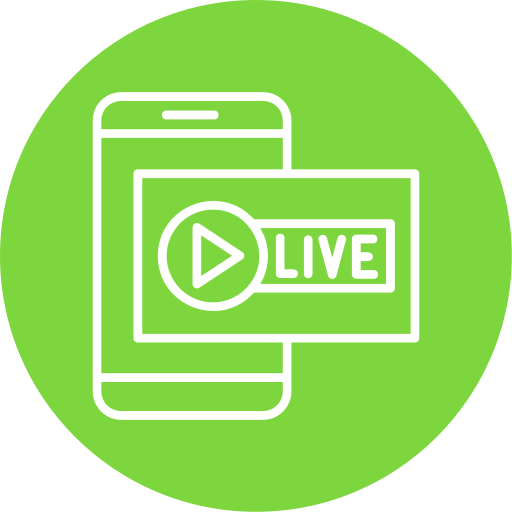 Live channel Generic color fill icon