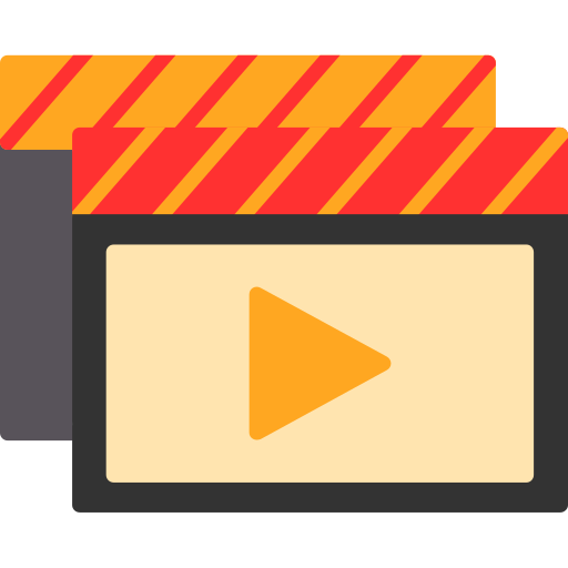 Video Generic color fill icon