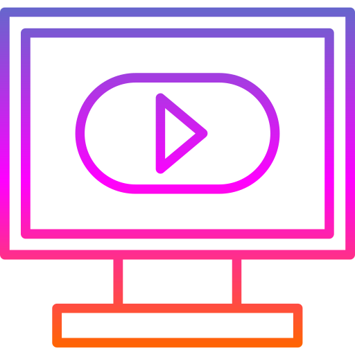 Youtuber Generic gradient outline icon