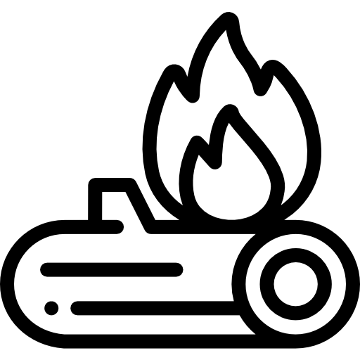 ognisko Detailed Rounded Lineal ikona