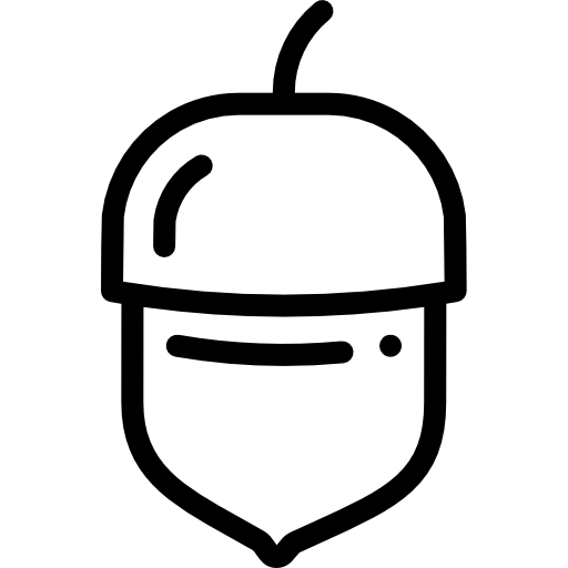 Желудь Detailed Rounded Lineal иконка