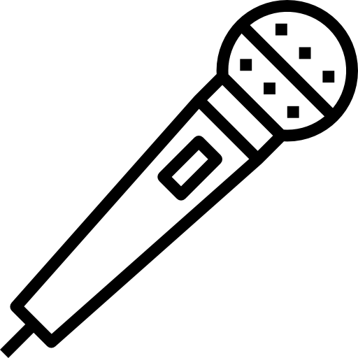 マイクロフォン mynamepong Lineal icon