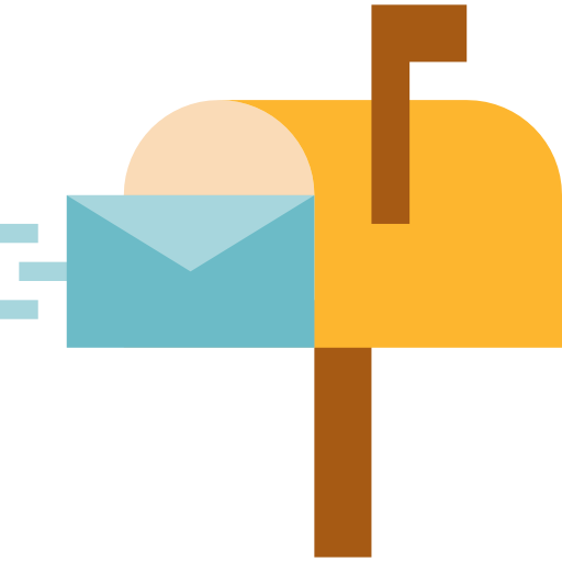 Mailbox mynamepong Flat icon