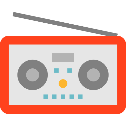 Radio mynamepong Flat icon