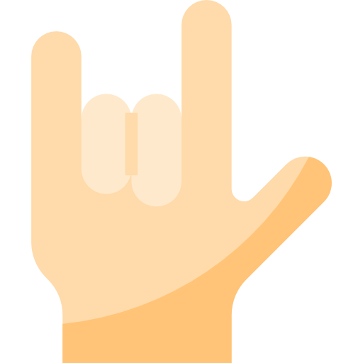 Sign language mynamepong Flat icon