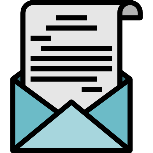 Email mynamepong Lineal Color icon