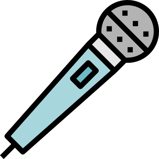 mikrofon mynamepong Lineal Color icon