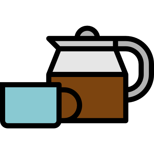 커피 포트 mynamepong Lineal Color icon