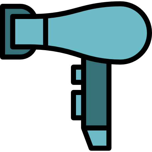 Hair dryer mynamepong Lineal Color icon