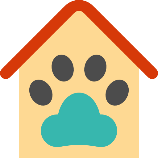 애완 동물 집 mynamepong Flat icon