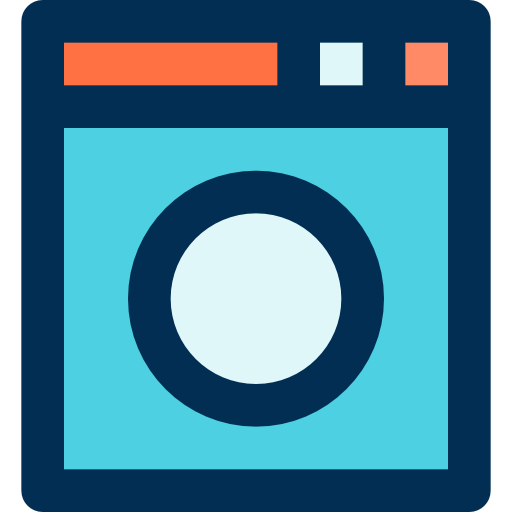 máquina de lavar bqlqn Lineal Color Ícone