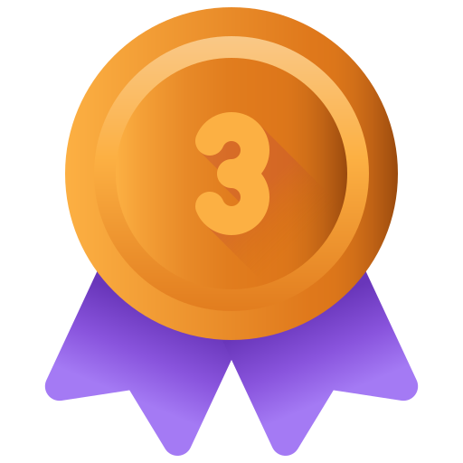 Third place Generic gradient fill icon