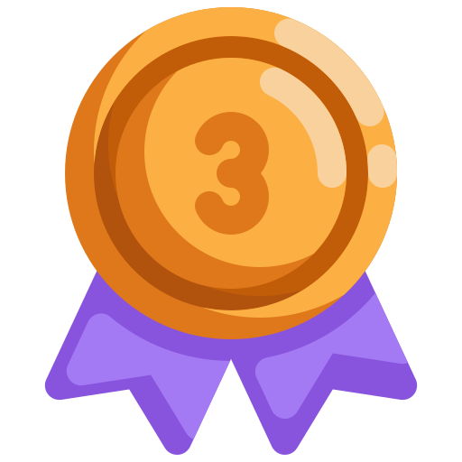 Third place Generic color fill icon