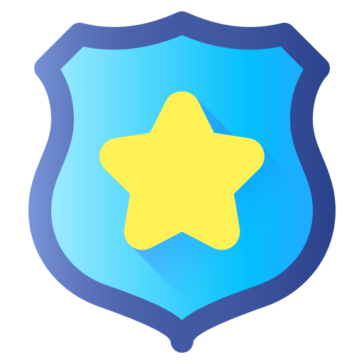 Police badge Generic gradient fill icon