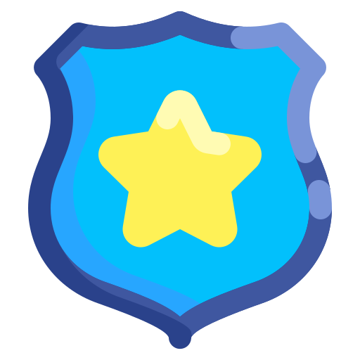 警察バッジ Generic color fill icon