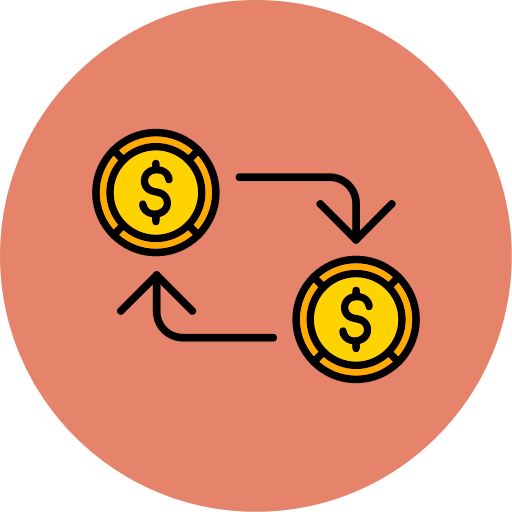 Dollar exchange Generic color lineal-color icon