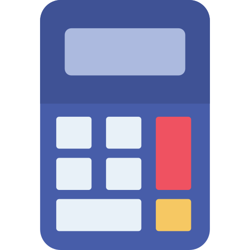 kalkulator Generic color fill ikona