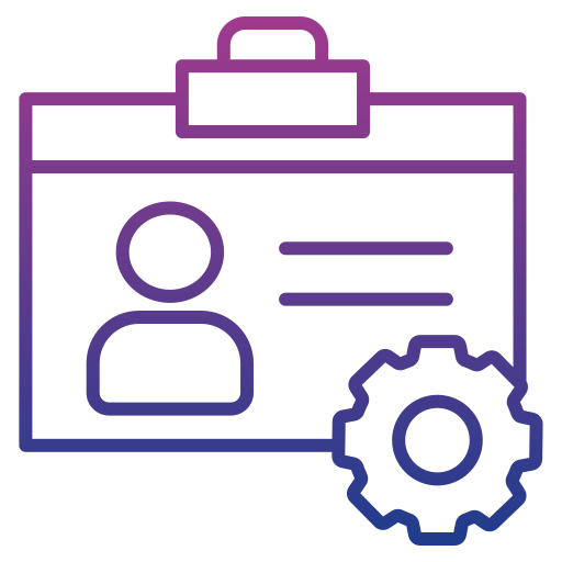 account Generic gradient outline icona