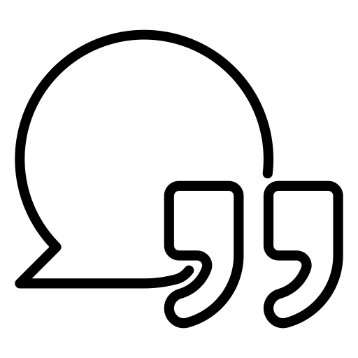 zitat Generic black outline icon