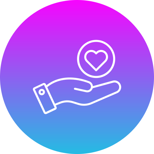 Give love Generic gradient fill icon