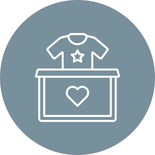 Clothes donation Generic color fill icon