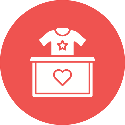 Clothes donation Generic color fill icon