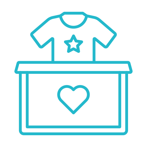 Clothes donation Generic color outline icon