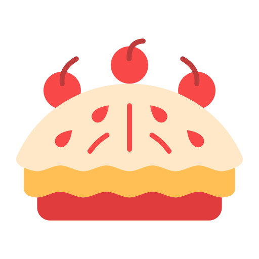 ciasto wiśniowe Generic color fill ikona