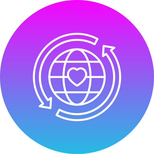 Worldwide Generic gradient fill icon