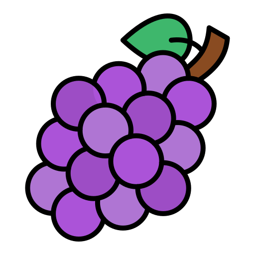 uvas Generic color lineal-color icono