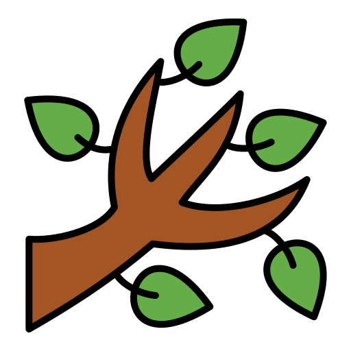 나무 가지 Generic color lineal-color icon