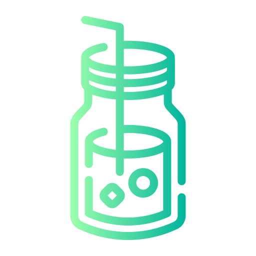 ijs koffie Generic gradient outline icoon