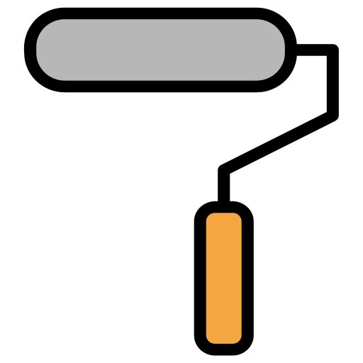 pędzel rolkowy Generic color lineal-color ikona