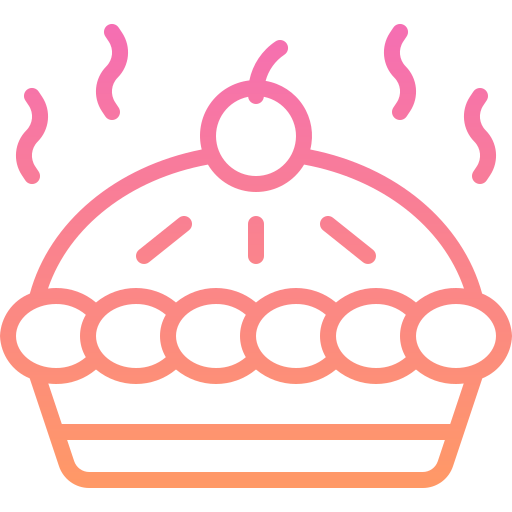 яблочный пирог Generic gradient outline иконка