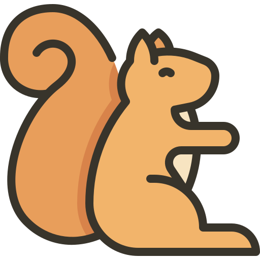 Squirrel Generic color lineal-color icon