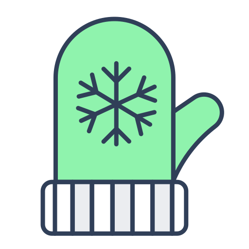 winter handschoenen Generic color lineal-color icoon
