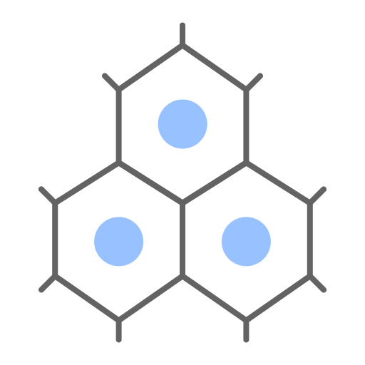 Benzene Generic color fill icon