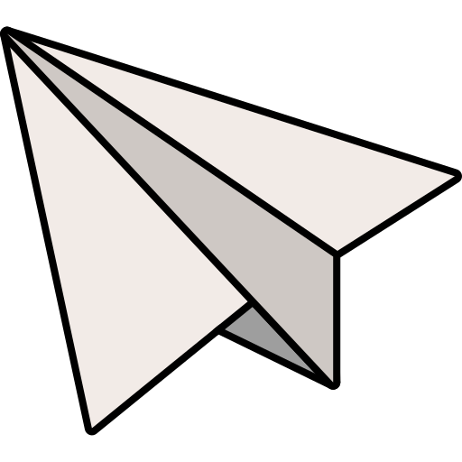 papierowy samolocik Generic color lineal-color ikona