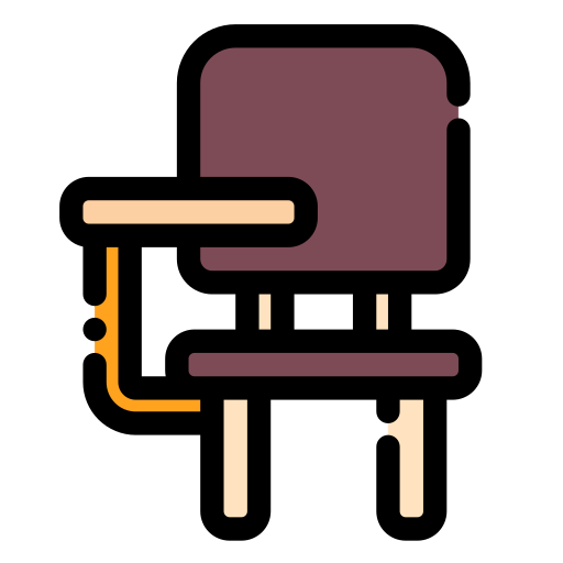 chaise de bureau Generic color lineal-color Icône