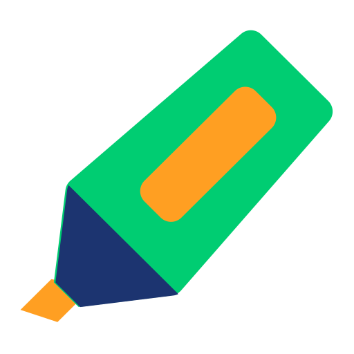 Highlighter Generic color fill icon