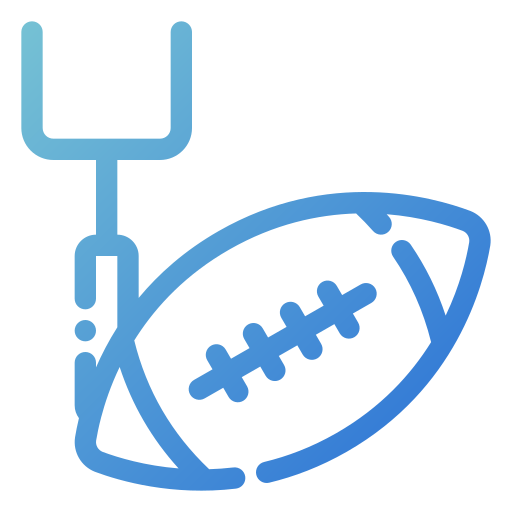 American football Generic gradient outline icon