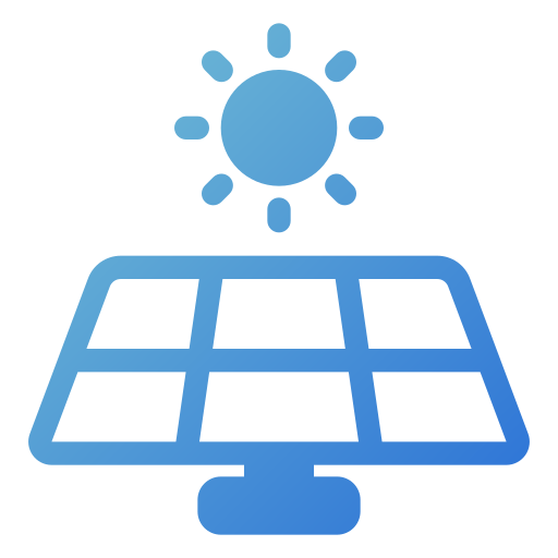 panel słoneczny Generic gradient fill ikona