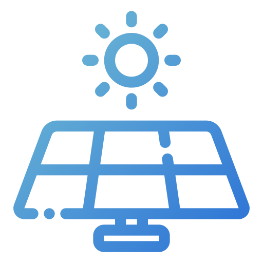 panel solar Generic gradient outline icono