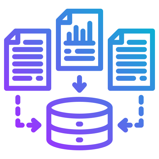 Data gathering Generic gradient outline icon