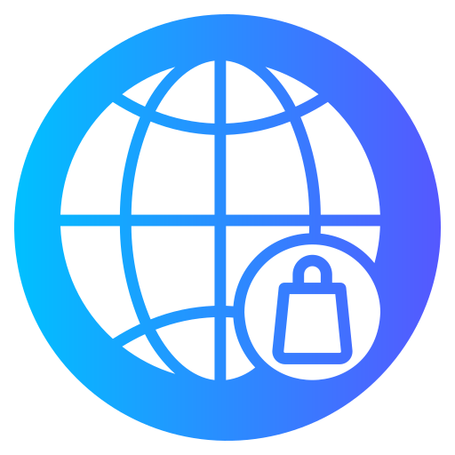 mercato globale Generic gradient fill icona