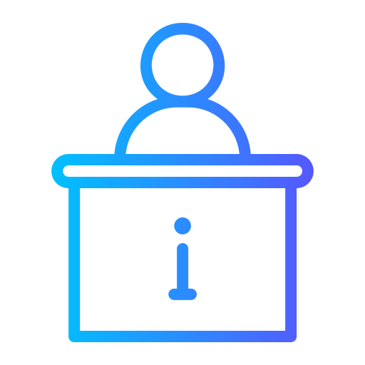 banco informazioni Generic gradient outline icona