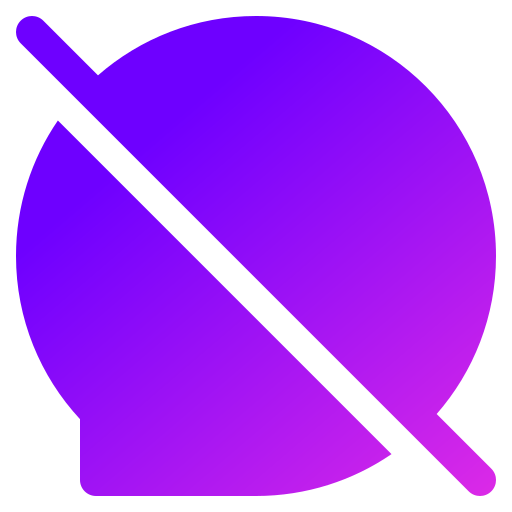 Forbidden Generic gradient fill icon