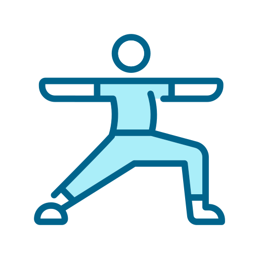 Warrior pose Generic color lineal-color icon