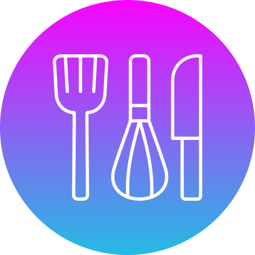 narzędzia kuchenne Generic gradient fill ikona